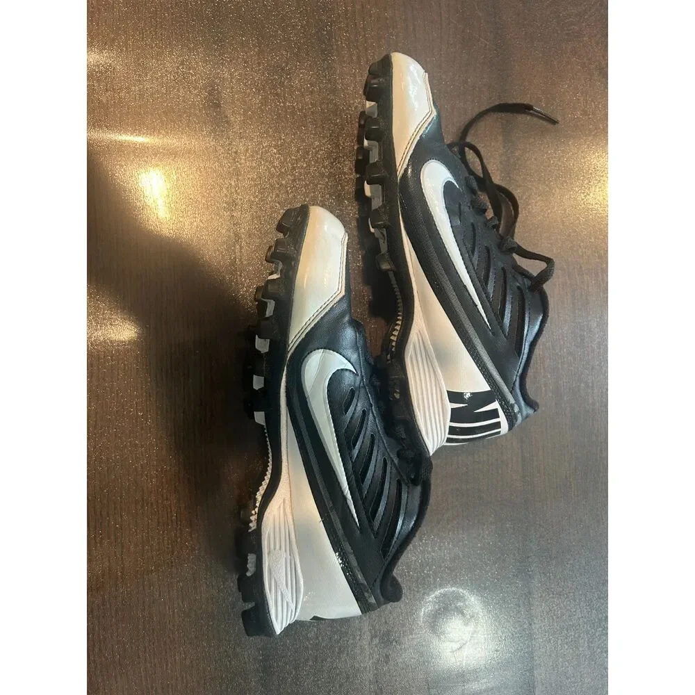 Nike Landshark Mercurial Vapor Youth Cleats Size 5 Black White
